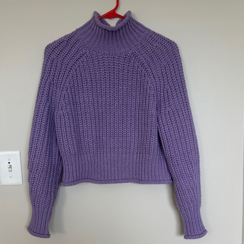 H&M Lavender Turtleneck Sweater